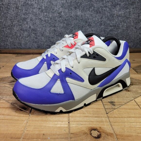 Nike Air Structure Men's 9.5 White Persian Violet Sneakers Retro DC2548-100 - Picture 2 of 11